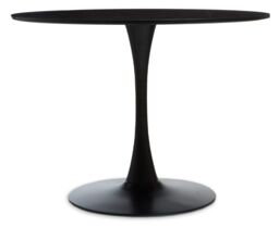 Sturdy Small Black Dining Table, Modern Table For Guests, Minimalist Design Dining Table For Breakfast