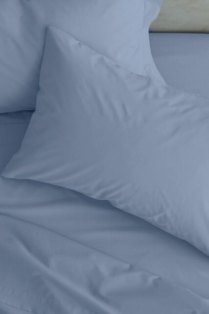 Catherine Lansfield 'Easy Iron Percale' Standard Pillowcase Pair in Blue - Size: Standard Pillow Case - image 1