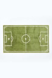 Homescapes Cotton Tufted Football Pitch Kids Rug in Green - Size: 60 cm x 100 cm - thumbnail 1