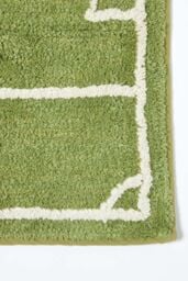 Homescapes Cotton Tufted Football Pitch Kids Rug in Green - Size: 60 cm x 100 cm - thumbnail 2