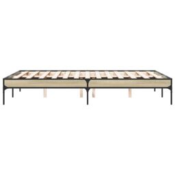Berkfield Home Bed Frame without Mattress Sonoma Oak 140x190 cm in Brown - thumbnail 5