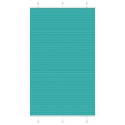 Berkfield Home Pleated Blind Petrol Green 120x200 cm Fabric Width 119.4 cm Polyester in Turquoise - thumbnail 2