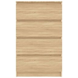 Berkfield Home Sideboard Sonoma Oak 60x35x98.5 cm Engineered Wood in Brown - thumbnail 6