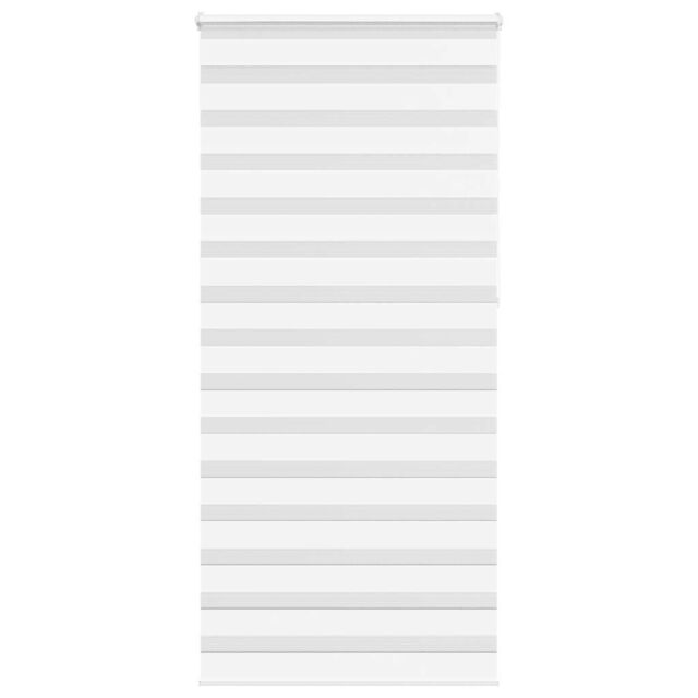 Berkfield Home Zebra Blind White 105x230 cm Fabric Width 100.9 cm Polyester - image 1