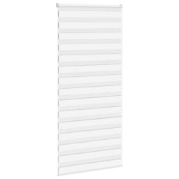 Berkfield Home Zebra Blind White 105x230 cm Fabric Width 100.9 cm Polyester - thumbnail 3