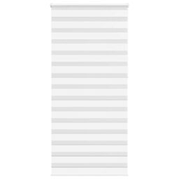 Berkfield Home Zebra Blind White 105x230 cm Fabric Width 100.9 cm Polyester - thumbnail 1