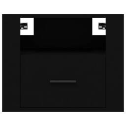 Berkfield Home Wall-mounted Bedside Cabinets 2 pcs Black 50x36x40 cm - Size: 50 x 36 x 40 cm - thumbnail 6