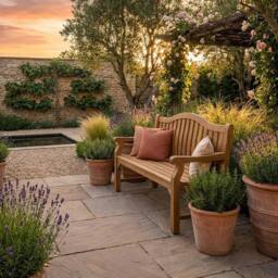 Royalcraft MARIA Large 3-Seater Bench (1800mm) in Natural - thumbnail 4