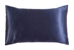 Silky Silks 100% Mulberry Silk Standard Pillowcase in Navy - Size: Standard Pillow Case - thumbnail 2