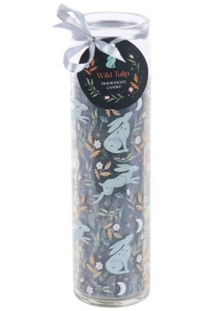 KDMD Midnight Hare Wild Tulip Tube Candle in Teal - image 1