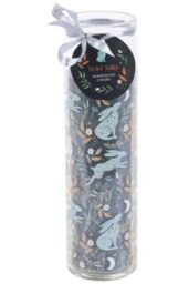 KDMD Midnight Hare Wild Tulip Tube Candle in Teal
