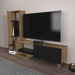 Decorotika Pegai Black & Brown TV Stand TV Unit for TVs up to 50 inch - thumbnail 3