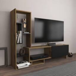 Decorotika Pegai Black & Brown TV Stand TV Unit for TVs up to 50 inch - thumbnail 2