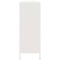 Berkfield Home Sideboard White 135x39x103.5 cm Cold-rolled Steel - thumbnail 6