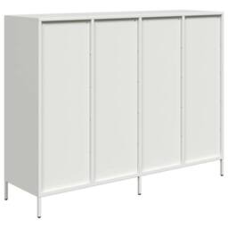 Berkfield Home Sideboard White 135x39x103.5 cm Cold-rolled Steel - thumbnail 7
