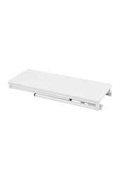 Living and Home Foldable 80 x 40cm 2-tier Office Desk with Adjustable Foot Pads in White - Size: 80 x 40 cm - thumbnail 6