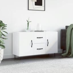Berkfield Home Sideboard White 100x36x60 cm Engineered Wood - Size: 100 x 36 x 60 cm - thumbnail 2