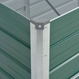 Berkfield Home Garden Raised Bed Galvanised Steel 240x80x45 cm Green - Size: 240 x 80 x 45 cm - thumbnail 6