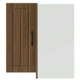 Berkfield Home Kitchen Wall Corner Cabinet Lucca Brown Oak Engineered Wood - thumbnail 4