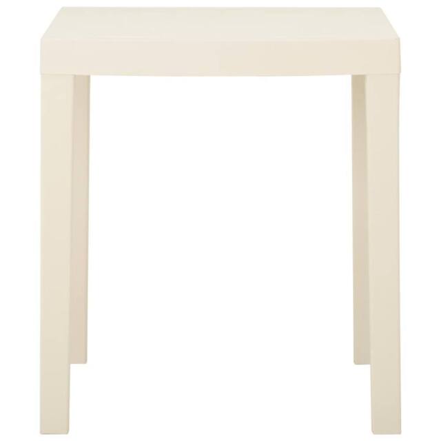 Berkfield Home Garden Table White 79x65x72 cm Plastic - Size: 79 x 65 x 72 cm - image 1