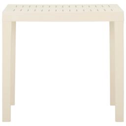 Berkfield Home Garden Table White 79x65x72 cm Plastic - Size: 79 x 65 x 72 cm - thumbnail 3
