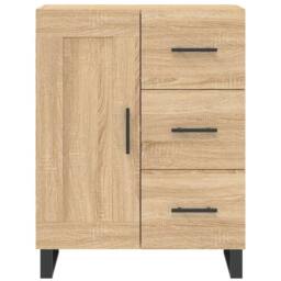 Berkfield Home Sideboard Sonoma Oak 69.5x34x90 cm Engineered Wood in Brown - thumbnail 5