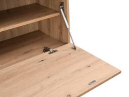 Vente-unique Secretary Desk With 2 Doors & 3 Drawers - MDF & Metal - Colour: in Light Oak - thumbnail 9