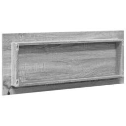 Berkfield Home LED Bathroom Mirror Grey Sonoma 100x8.5x37 cm Engineered Wood - thumbnail 8
