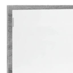 Berkfield Home LED Bathroom Mirror Grey Sonoma 100x8.5x37 cm Engineered Wood - thumbnail 9