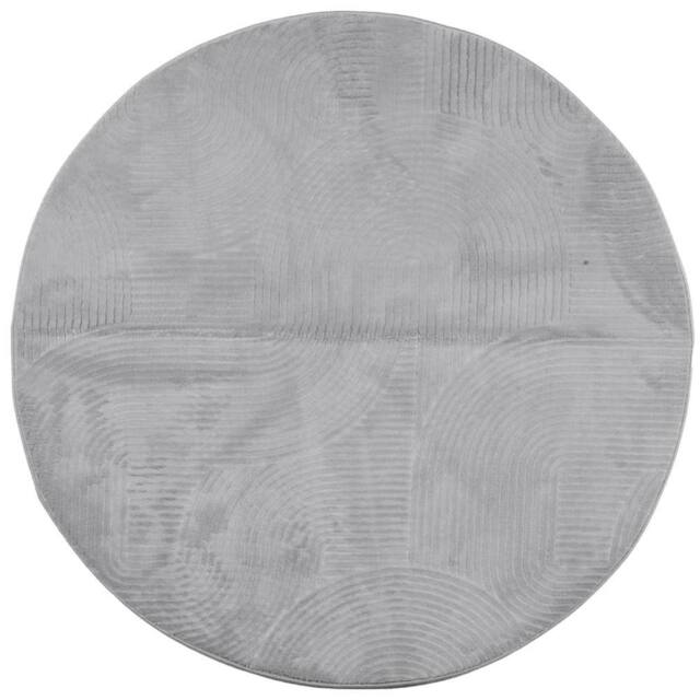 Berkfield Home Rug IZA Short Pile Scandinavian Look Grey √ò 80 cm - Size: Medium - image 1