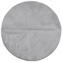 Berkfield Home Rug IZA Short Pile Scandinavian Look Grey √ò 80 cm - Size: Medium - thumbnail 1