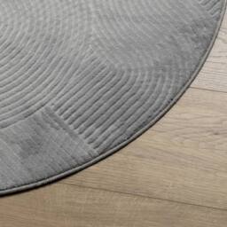 Berkfield Home Rug IZA Short Pile Scandinavian Look Grey √ò 80 cm - Size: Medium - thumbnail 4