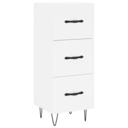 Berkfield Home Highboard White 34.5x34x180 cm Engineered Wood - thumbnail 7