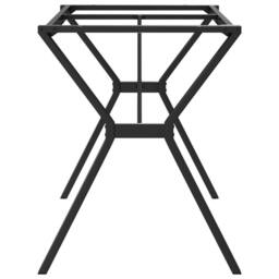 Berkfield Home Dining Table Legs Y-Frame 140x60x73 cm Steel in Black - Size: 140 x 60 x 73 cm - thumbnail 5