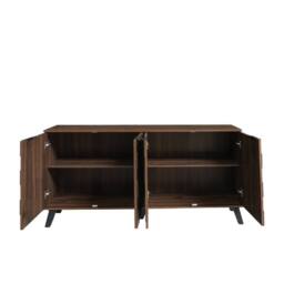 STILVORA Sideboard Storage with wooden structure in wood finish in Brown - thumbnail 7