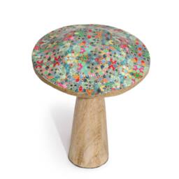 Serenityy Wooden Garden Mushroom - Medium, Mediterranean Tile Pattern - Size: Medium - thumbnail 3