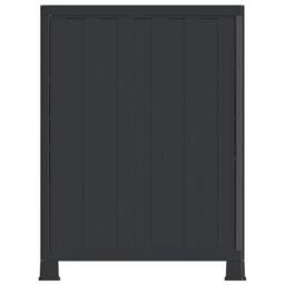 Berkfield Home Plastic Cabinet 68x39x92 cm in Grey - Size: 68 x 39 x 92 cm - thumbnail 5