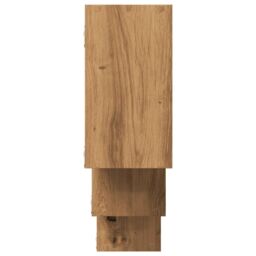 Berkfield Home Wall Shelf Artisian Oak 159x18x66 cm Engineered Wood in Brown - Size: 159 x 18 x 66 cm - thumbnail 5