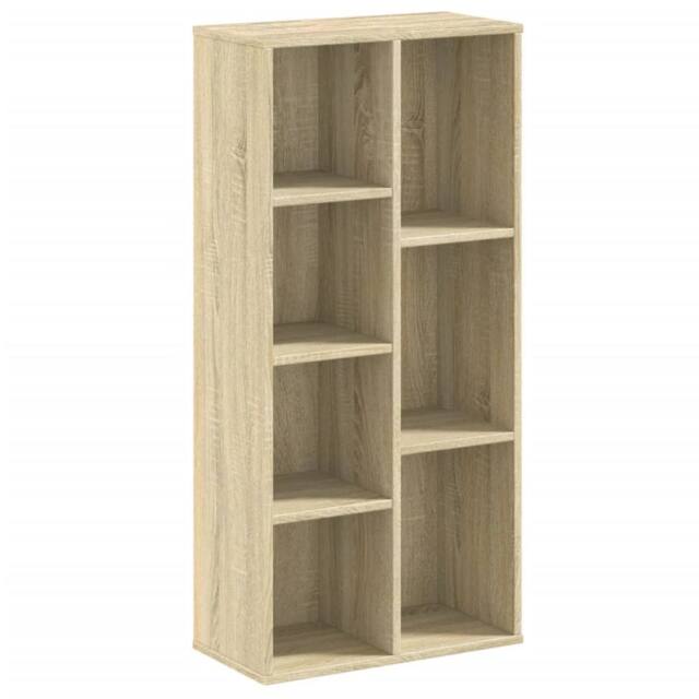 Berkfield Home Bookcase Sonoma Oak 50x25x105 cm Engineered Wood in Light Brown - Size: 50 x 25 x 105 cm - image 1