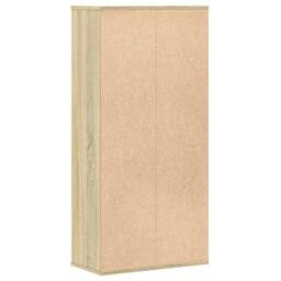 Berkfield Home Bookcase Sonoma Oak 50x25x105 cm Engineered Wood in Light Brown - Size: 50 x 25 x 105 cm - thumbnail 6