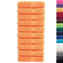 Berkfield Home Premium Shower Towels SOLUND 10 pcs Orange 70x140 cm 600 gsm