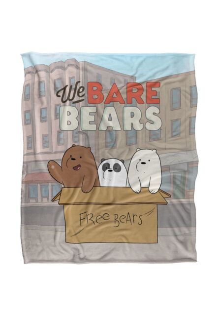 Cartoon Network We Bare Bears Baby Silky Touch Super Soft Throw Blanket 152 X 127 cm in White - image 1