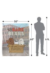 Cartoon Network We Bare Bears Baby Silky Touch Super Soft Throw Blanket 152 X 127 cm in White - thumbnail 5