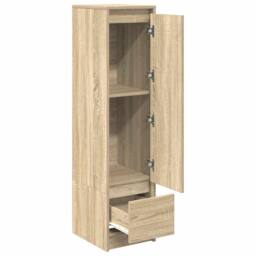 Berkfield Home Highboard Sonoma Oak 29.5x34x119.5 cm Engineered Wood in Tan - thumbnail 5
