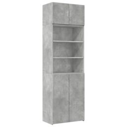 Berkfield Home Storage Cabinet Concrete Grey 70x42.5x225 cm Engineered Wood - thumbnail 2
