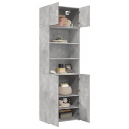 Berkfield Home Storage Cabinet Concrete Grey 70x42.5x225 cm Engineered Wood - thumbnail 3