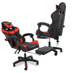 VOGREX Massage Swivel Office Gaming Chair Recliner With Footrest - thumbnail 3
