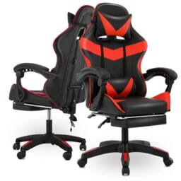 VOGREX Massage Swivel Office Gaming Chair Recliner With Footrest - thumbnail 2