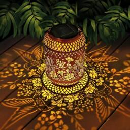 EONLION LED Solar Hanging Light Outdoor Garden in Gold - Size: 100 cm - thumbnail 3