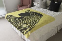 Benjamin Tate Design Egyptian Women On Yellow Blanket in Natural - Size: 120 cm x 150 cm - thumbnail 3